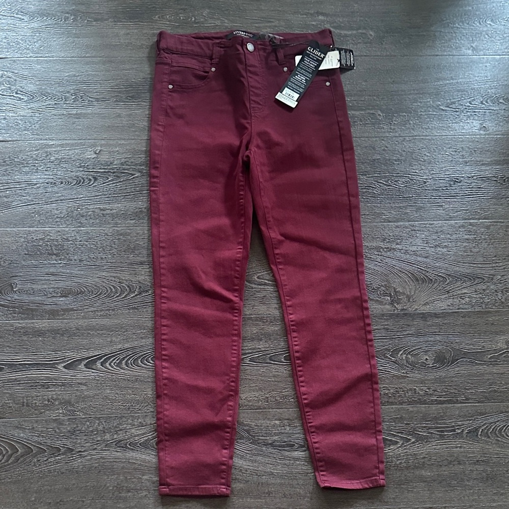 Liverpool Women's Burgundy Skinny Jeans